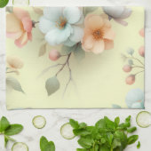 Spring Easter Flowers Geschirrtuch (Gefaltet)