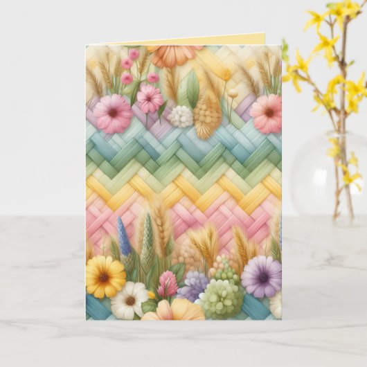 Spring Easter Joy Karte (Gelbe Blume)