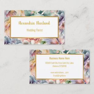 SPRING EDIT FLORAL BUSINESS CARD VISITENKARTE