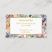 SPRING EDIT FLORAL BUSINESS CARD VISITENKARTE (Rückseite)