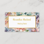 SPRING EDIT FLORAL BUSINESS CARD VISITENKARTE (Vorderseite)