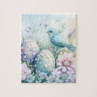 Spring Eggs Bird Garden Puzzle