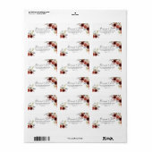 Spring Elegant Floral Wedding RSVP Address Label Adressaufkleber (Vorne)