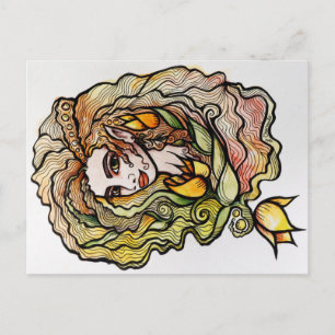 Spring Elf Goddess Wiccan Postkarte