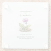 Spring Ephemerals of Japan – Asian Fawn Lily Glasuntersetzer (Rückseite)