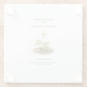 Spring Ephemerals of Japan – Japanese Anemone Glas Glasuntersetzer (Rückseite)