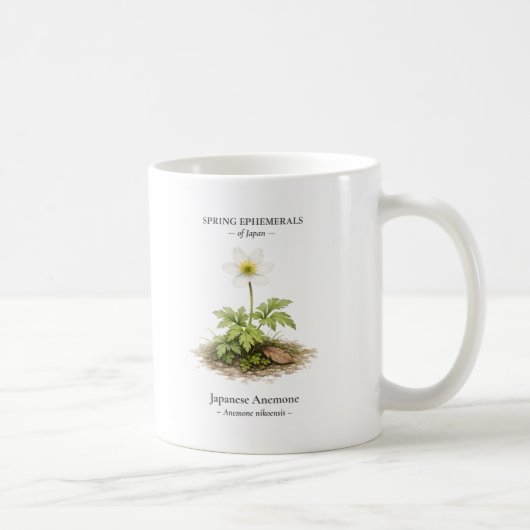 Spring Ephemerals of Japan – Japanese Anemone Kaffeetasse (Rechts)