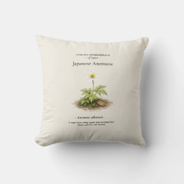 Spring Ephemerals of Japan – Japanese Anemone Kissen