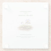 Spring Ephemerals of Japan – Kikuzaki Anemone Glasuntersetzer (Rückseite)