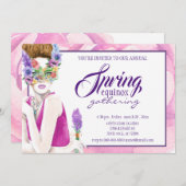 Spring Equinox Blume Maiden Party Einladung (Vorne/Hinten)