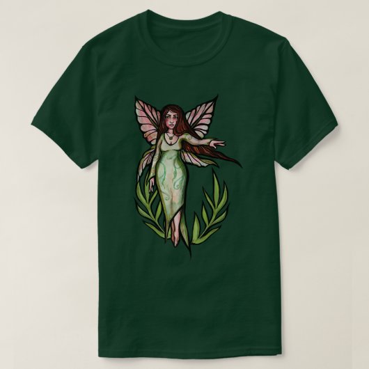 Spring Fairy leaf ArtT-Shirt T-Shirt (Design vorne)