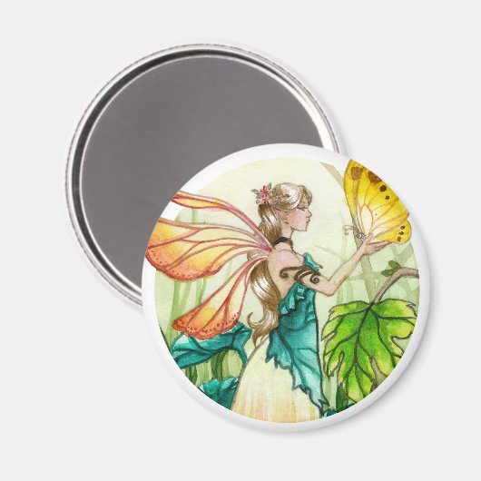 Spring Fairy Magnet (Vorderseite/Rückseite)