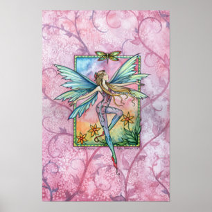 Spring Fairy Poster Print von Molly Harrison
