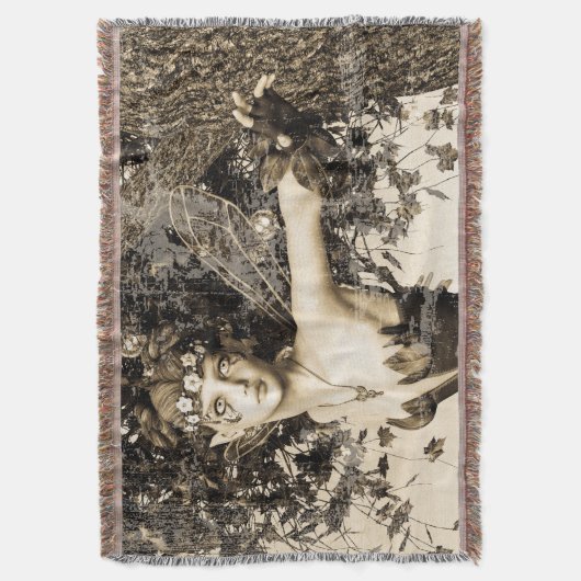 Spring Fairy Vintag Decke (Vorderseite Vertikal)