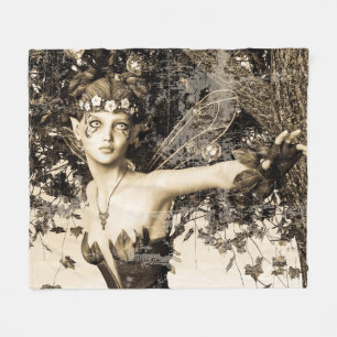 Spring Fairy Vintag Fleecedecke
