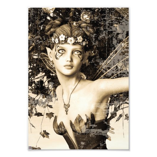 Spring Fairy Vintag Fotodruck (Vorne)