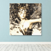 Spring Fairy Vintag Leinwanddruck (Insitu (Holzboden))