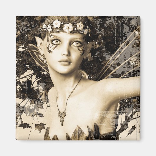 Spring Fairy Vintag Magnet (Vorne)