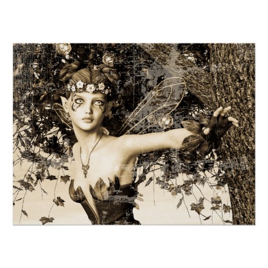 Spring Fairy Vintag Poster (Vorderseite)