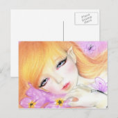 Spring Fairy Violets Postkarte (Vorne/Hinten)
