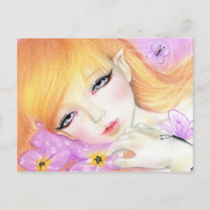 Spring Fairy Violets Postkarte