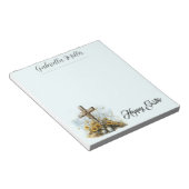 Spring Faith & Floral Easter Greeting Notizblock (angewinkelt)