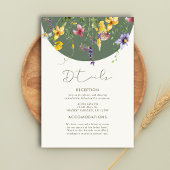 Spring Fall Boho Wildblume Bloom Whimsical Begleitkarte