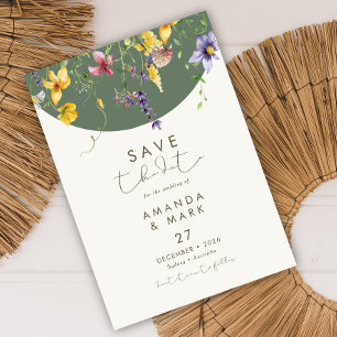Spring Fall Boho Wildblume Bloom Whimsical Einladung