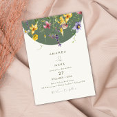 Spring Fall Boho Wildblume Bloom Whimsical Einladung