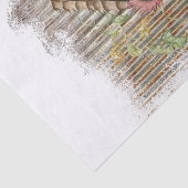 Spring Farm Chickens Seidenpapier (Detail)