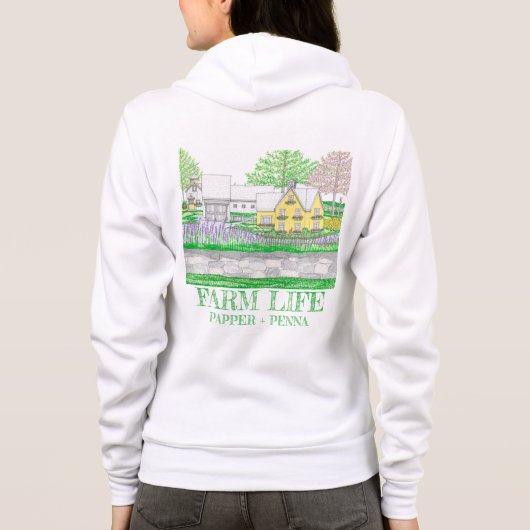 Spring Farm Zippered Hoodie (Rückseite)