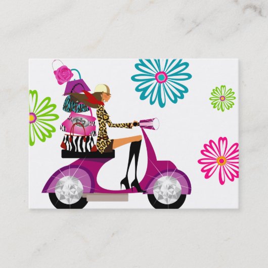 Spring Fashion Handbags Retro Daisy Blume Visitenkarte (Vorderseite)