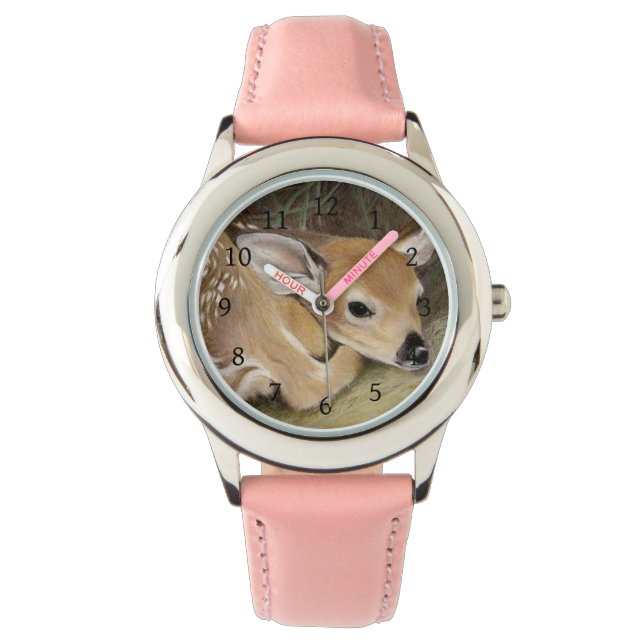 Spring Fawn Armbanduhr (Vorderseite)