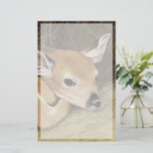 Spring Fawn Briefpapier (Stehend Vorderseite)