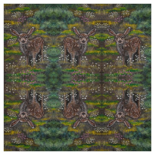Spring Fawn Fabric Stoff (Muster)