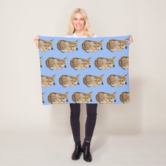 Spring Fawn Fleecedecke (Beispiel)