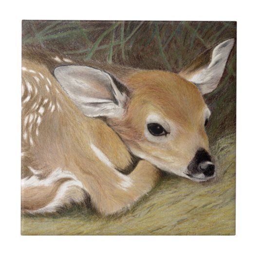 Spring Fawn Fliese (Vorderseite)