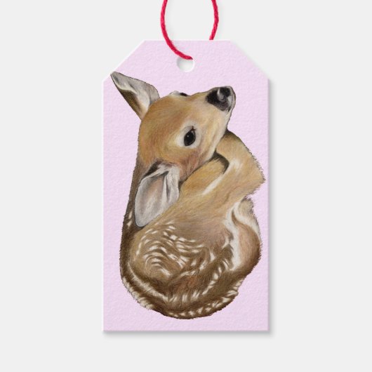 Spring Fawn Geschenkanhänger (Vorderseite)