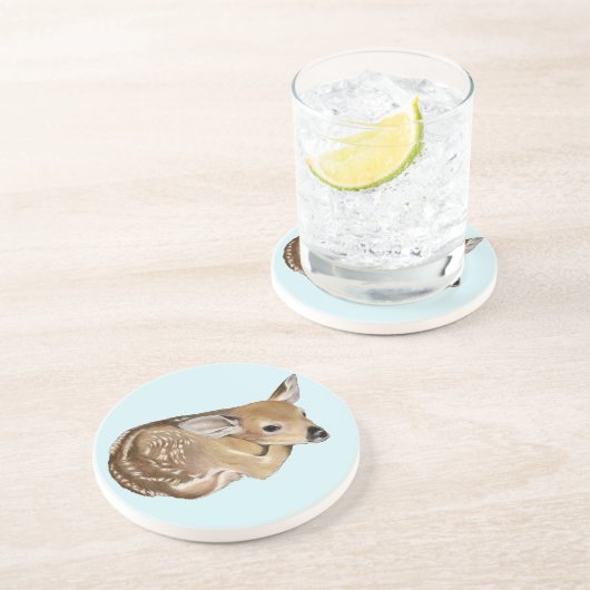 Spring Fawn Getränkeuntersetzer (Seite)