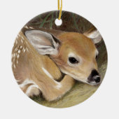 Spring Fawn Keramik Ornament (Vorne)