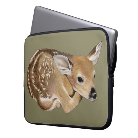 Spring Fawn Laptopschutzhülle (Vorderseite Links)