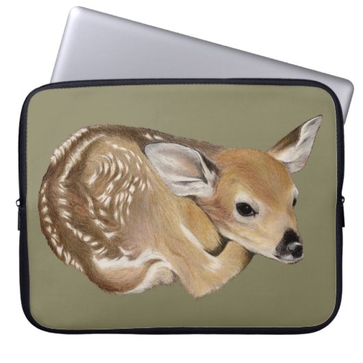 Spring Fawn Laptopschutzhülle (Vorderseite)