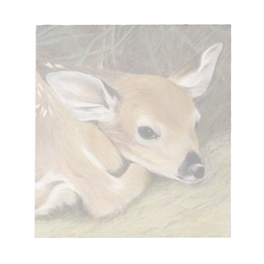 Spring Fawn Notizblock (Vorderseite)