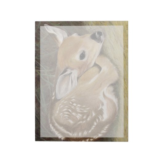 Spring Fawn Notizblock (Rotiert)