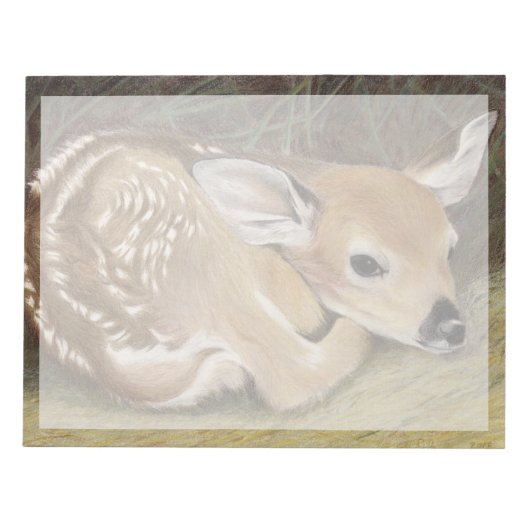 Spring Fawn Notizblock (Vorderseite)