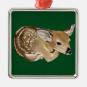 Spring Fawn Ornament Aus Metall (Vorne)