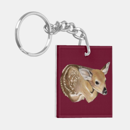 Spring Fawn Schlüsselanhänger (Vorderseite links)