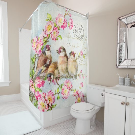 Spring Feathers Duschvorhang (Beispiel)