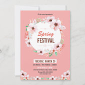 Spring Festival Invitation Flyer Template Einladung (Vorderseite)
