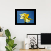 Spring Fine Art Prints Yellow Daffodil Blue Sky Poster (Heimbüro)